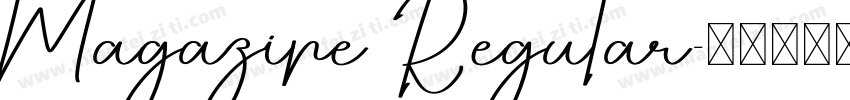 Magazine Regular字体转换